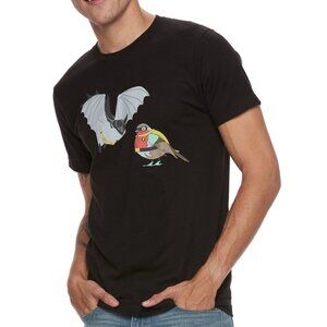 New! Batman & Robin as Bat & Bird Humor T-Shirt DC Comics Superhero Team